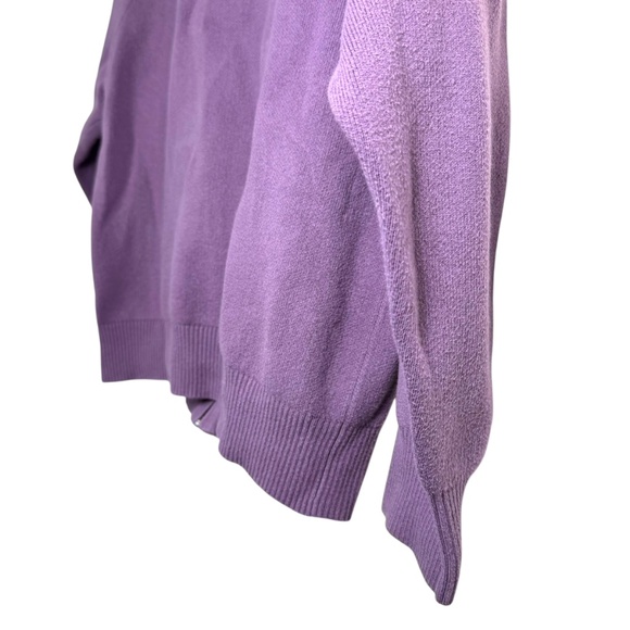 TNA (Aritzia) | Full-zip Cotton Knit Sweater | S | Purple | Athleisure | Casual - Picture 2 of 15